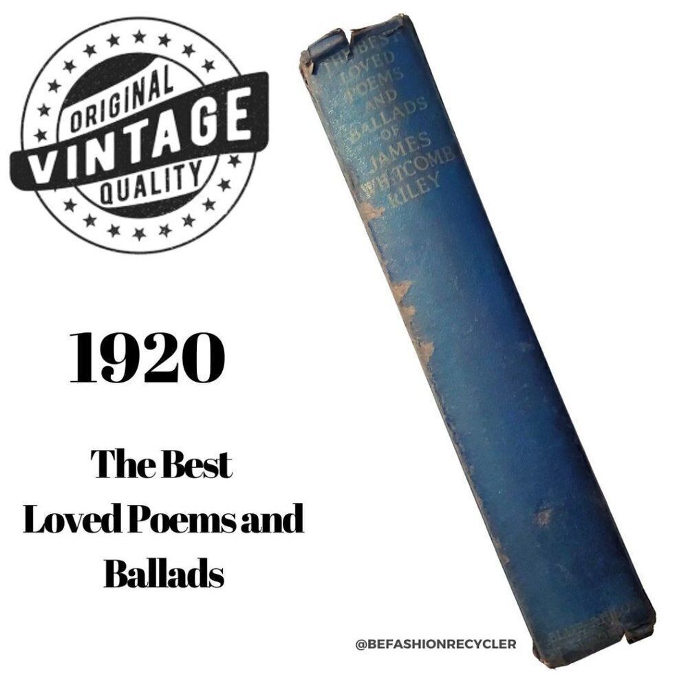 Vintage 1920s The Best Loved Poems and Ballads Hardcover